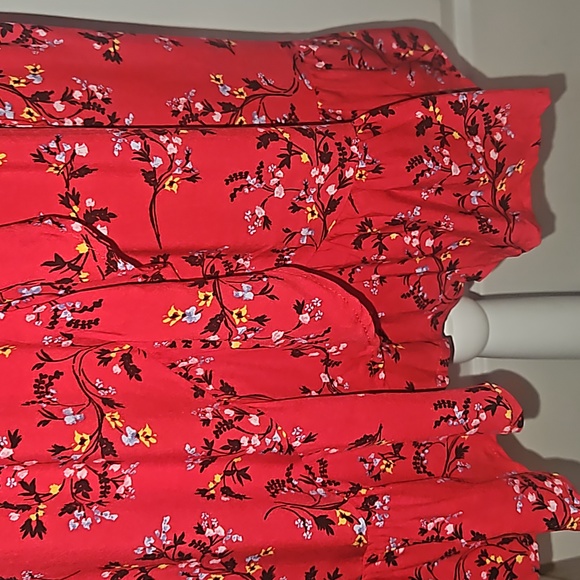 Xhilaration Women Smocked Wrap around Floral Multicolor Mini Dress Size L - Picture 8 of 15